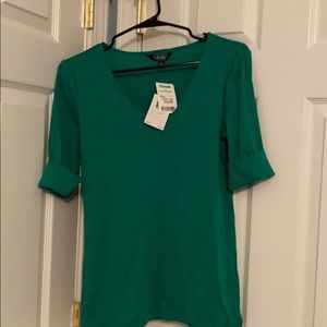 Ralph Lauren v-neck shirt- green